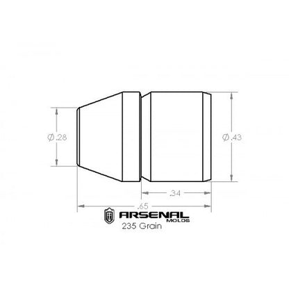 430 - 235 Grain TC - PC Bullet