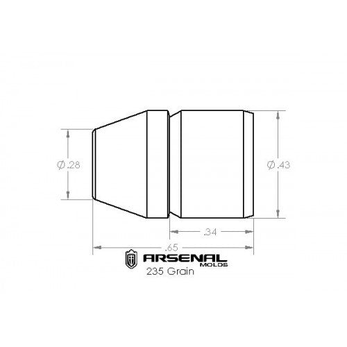 430 - 235 Grain TC - PC Bullet