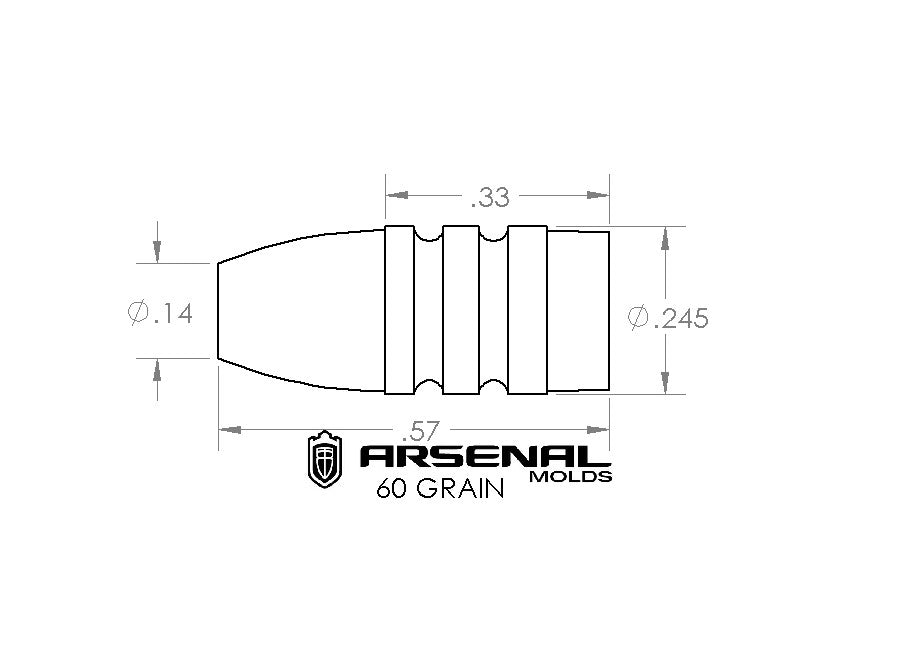 243 - 60 Grain FN "Bowman"