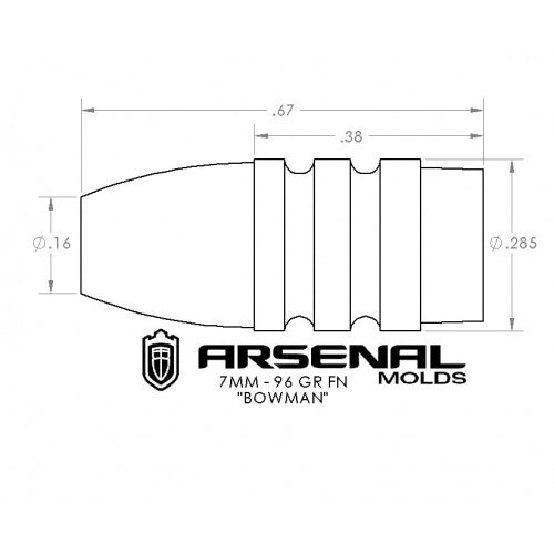284 - 96 Grain FN "Bowman"