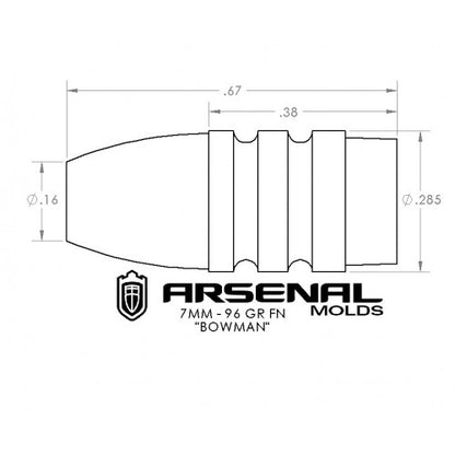 284 - 96 Grain FN "Bowman"