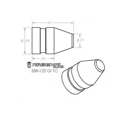 358-125 Gr. TC BULLET